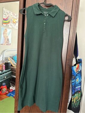 American Eagle Collared Button-Up Bodycon Mini dress